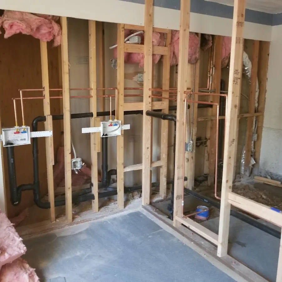 Rough-in copper and drain pipes for Shower Repair in Winnemucca